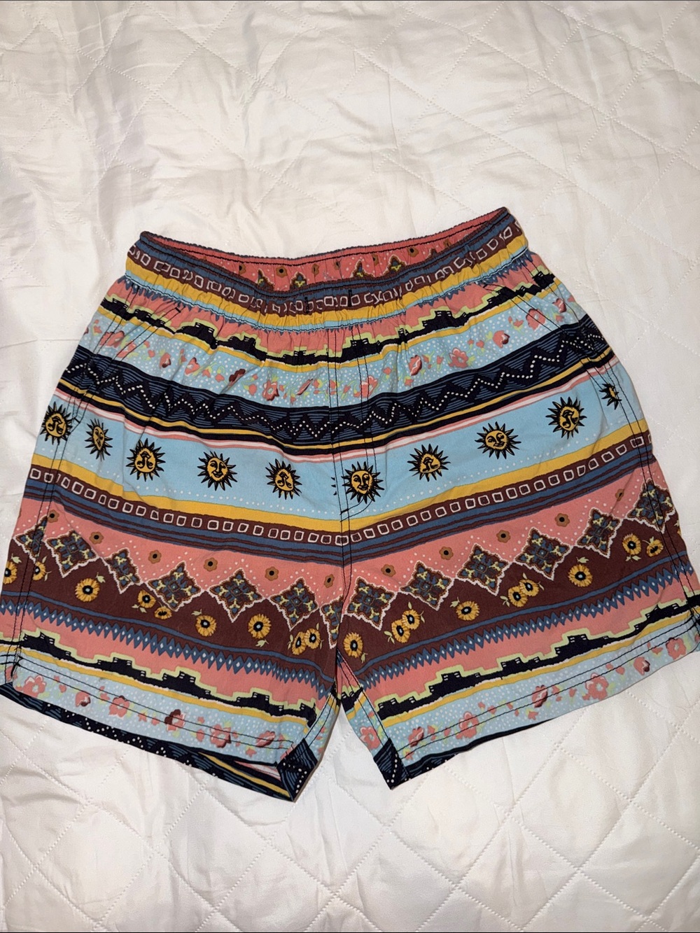 Urban Outfitters Sun Multicolored Swim Trunks